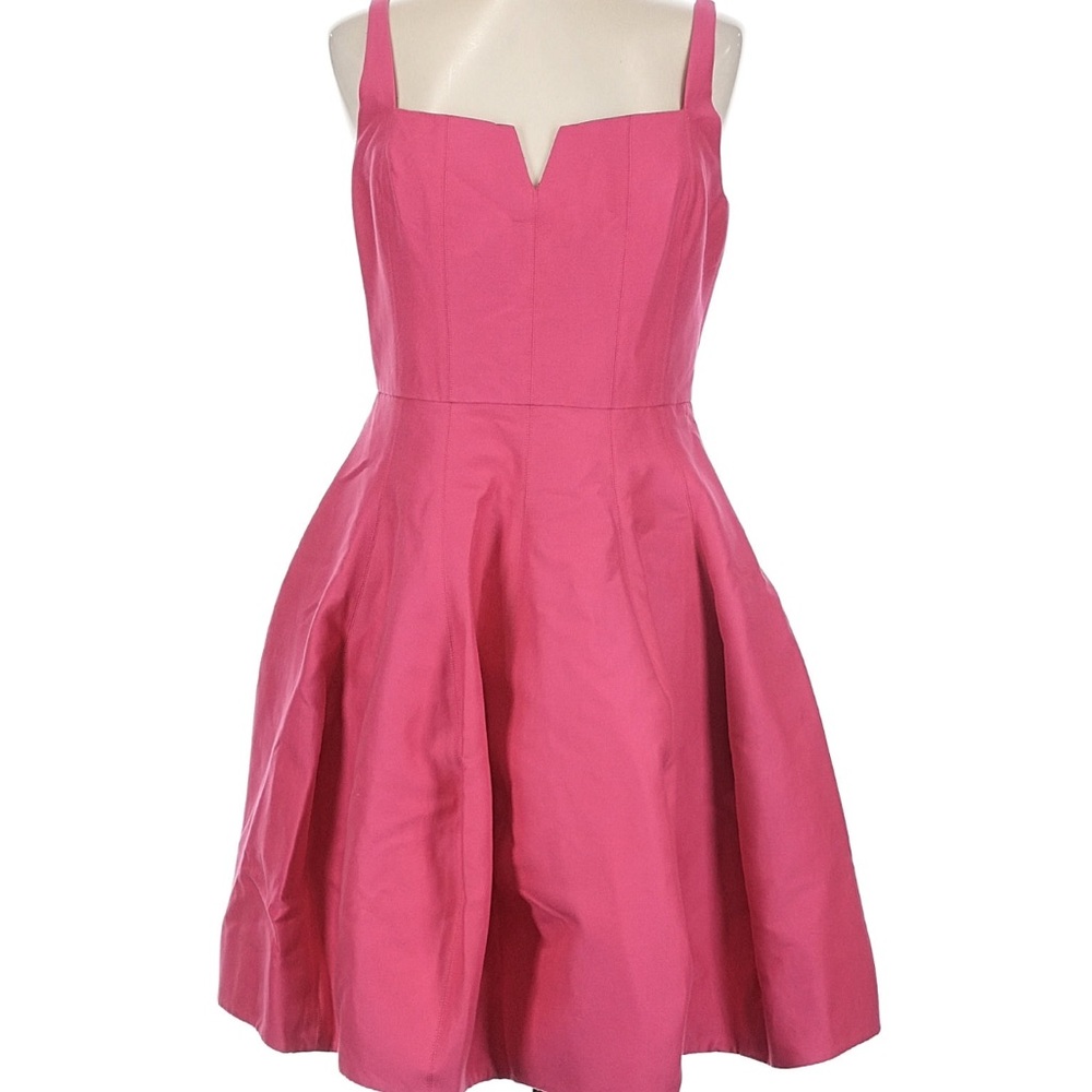 Halston Heritage Fit and Flare Pink Sleeveless Dress